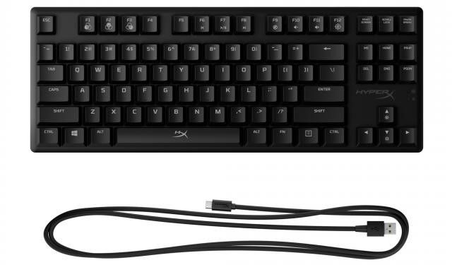 Tastatura mecanica HyperX - Alloy Origins Core, Red switch-uri, neagra