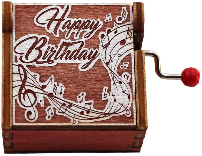 Cutie muzicala din lemn Musicbox Happy Birthday Ozone.ro