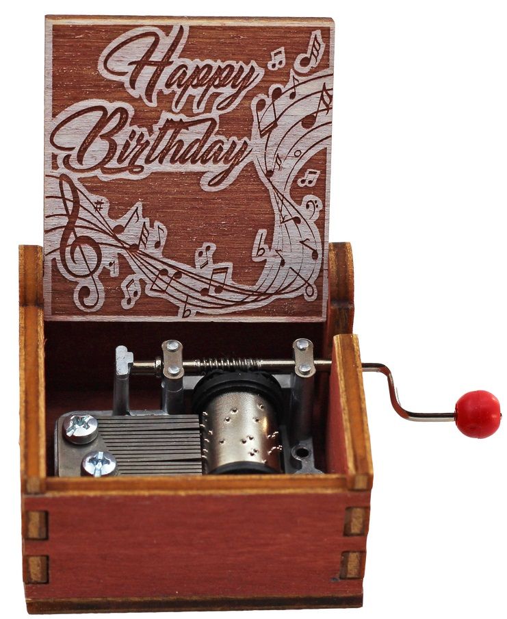 Cutie muzicala din lemn Musicbox Happy Birthday Ozone.ro