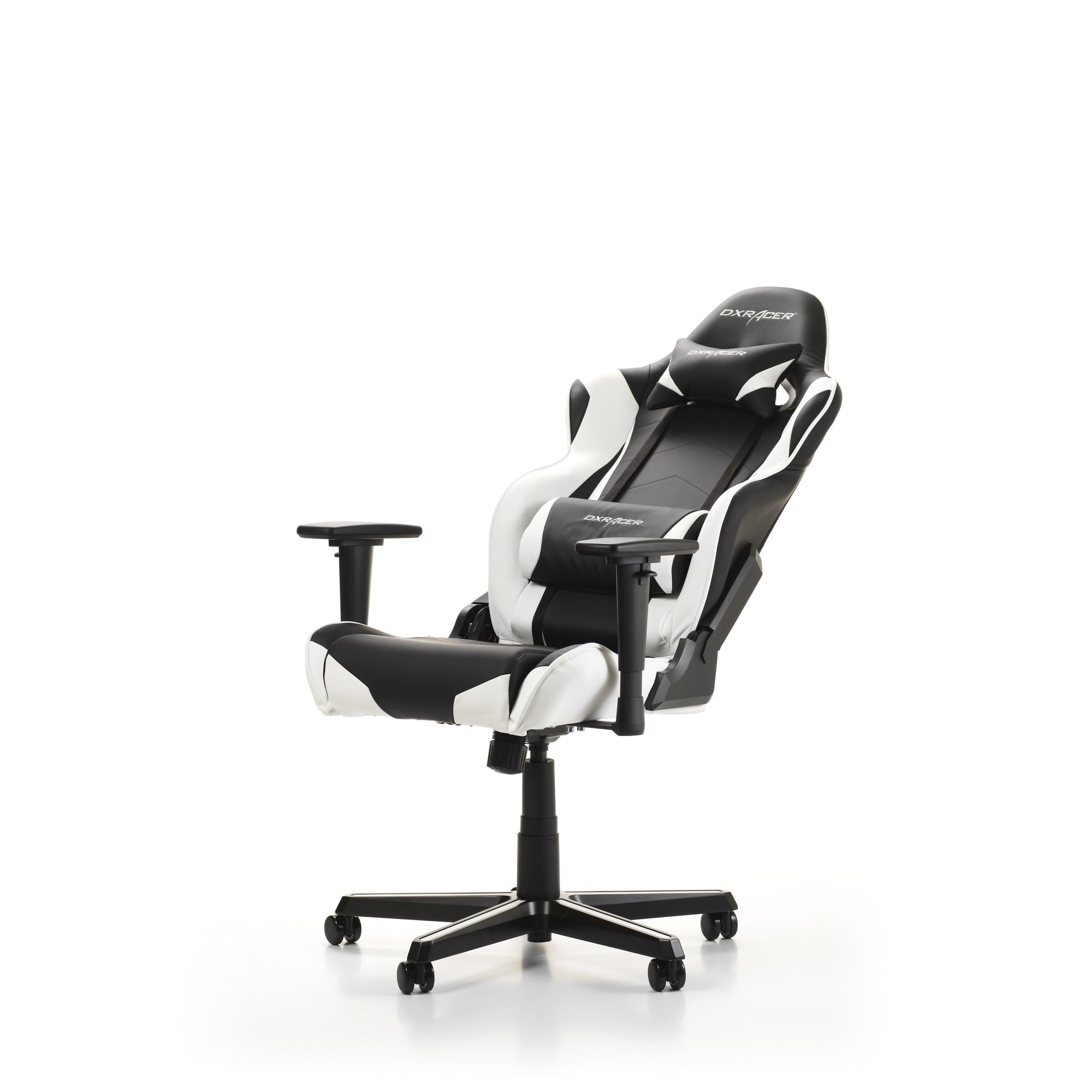 Scaun gaming DXRacer - seria RACING, negru/alb - OH/RZ0/NW ...