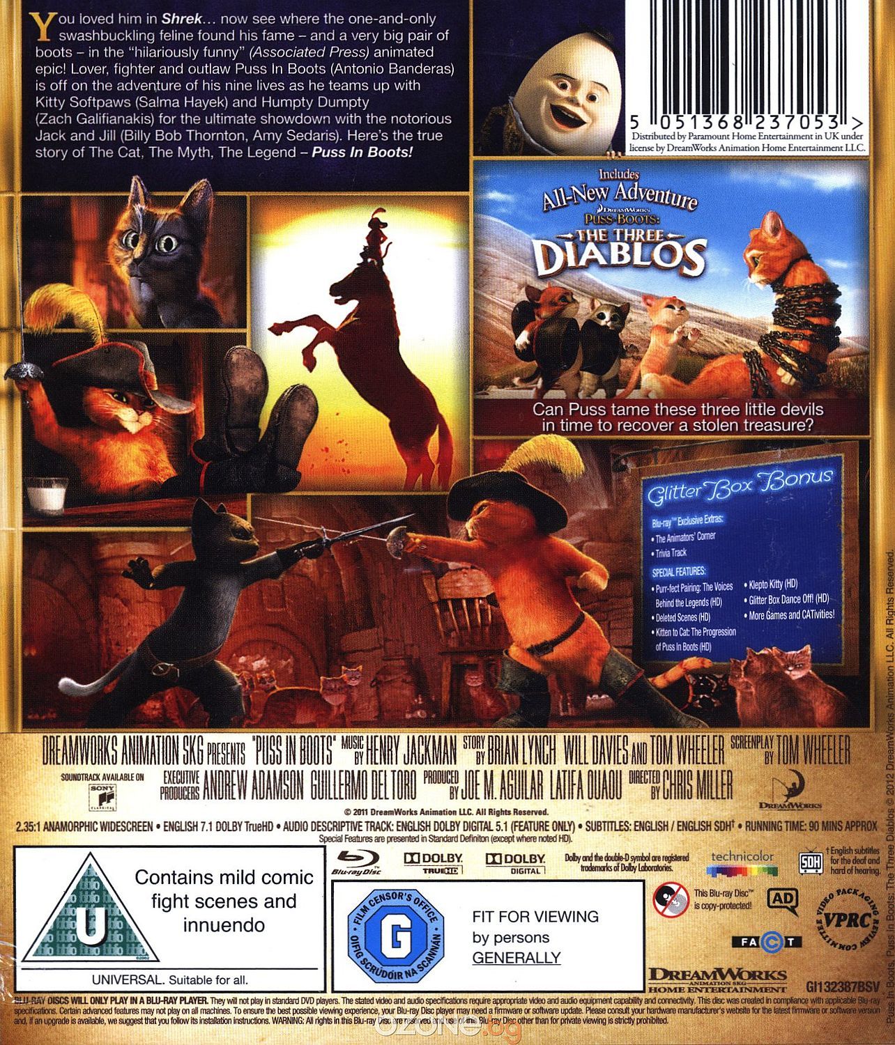 Puss In Boots (Bluray) Ozone.ro