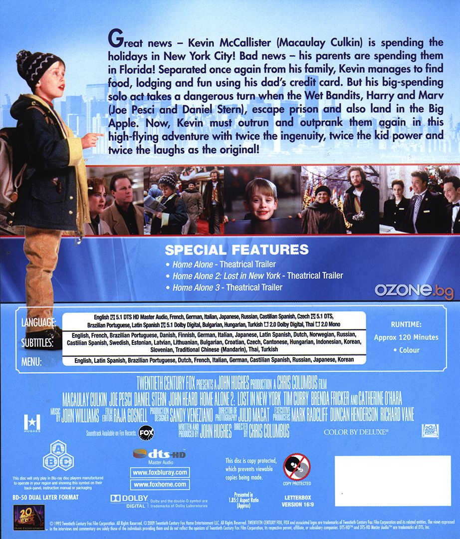 Home Alone 2 Lost in New York (Bluray) Ozone.ro