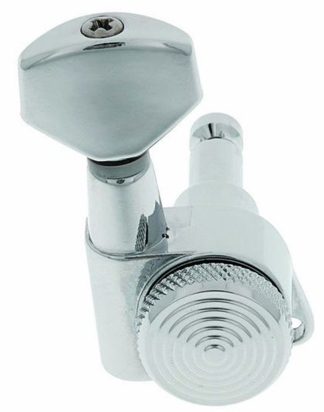 Mecanism chitara Harley Benton Locking Tuners 3R/3L Ch, gri Ozone.ro