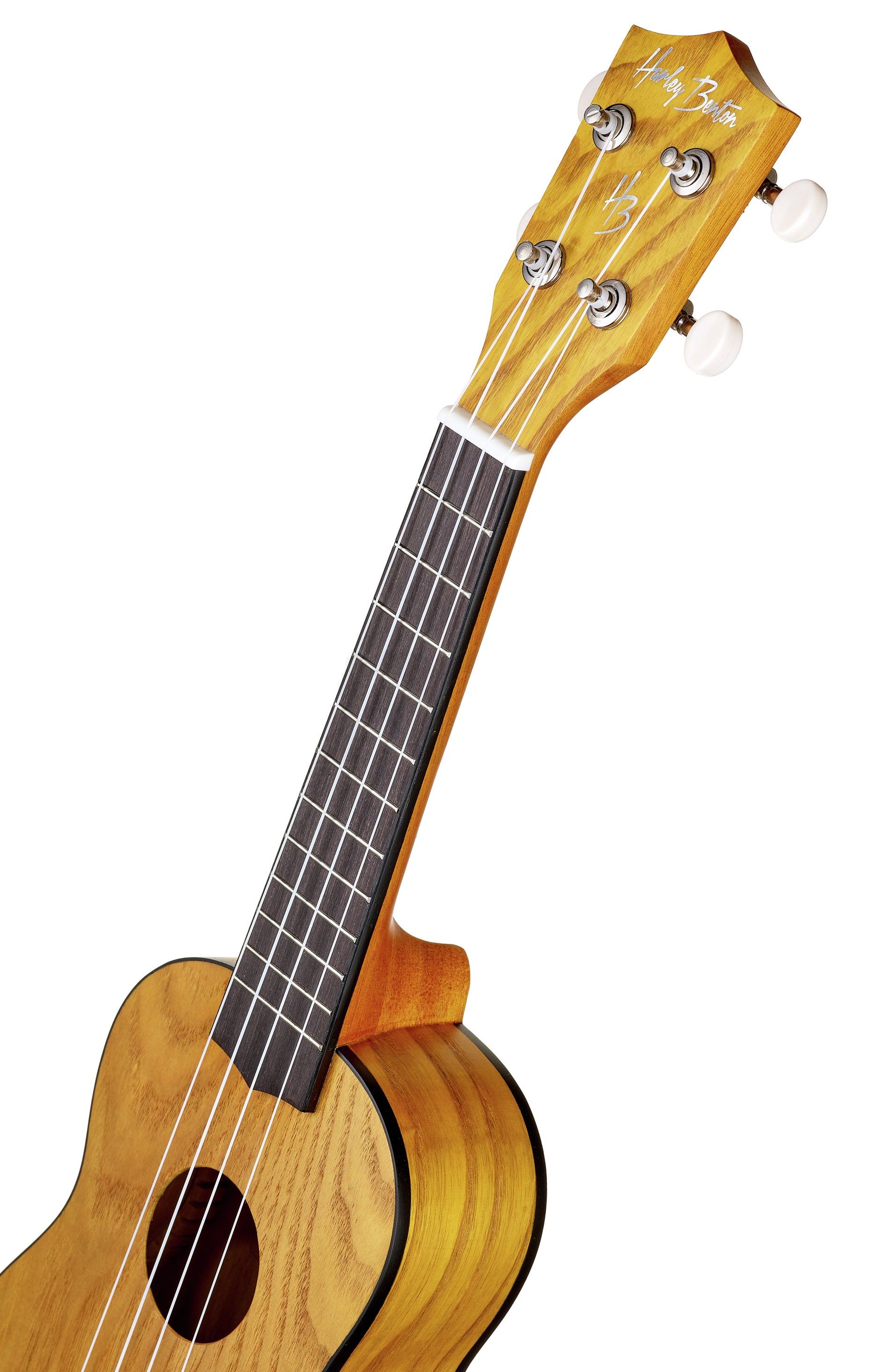 Ukulele soprano Harley Benton UK12 Stain Ash, galben Ozone.ro