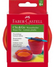 Pahar pliant de desen Faber-Castell - Rosu -1