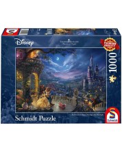 Puzzle Schmidt de 1000 piese - Thomas Kinkade Beauty and the Beast Dancing in the Moonlight
