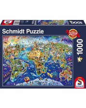 Puzzle Schmidt din 1000 de piese - Discover the World -1