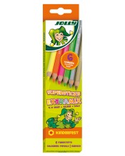 Set creioane colorate Jolly Kinderfest Extra MIX - 6 culori