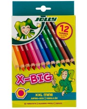 Set de creioane colorate Jolly X-Big - 12 culori