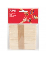 Betisoare plate din lemn APLI - 11,4 х 1 cm -1