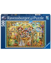 Puzzle Ravensburger din 500 de piese - Familia Disney