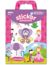 Joc cu stikere APLI Kids - Aventuri cu printese