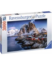 Puzzle Ravensburger de 3000 piese - Hamnoy Lofoten, Norvegia