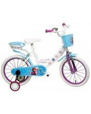 Mondo Bicicletă pentru copii cu roți de asistență - Regatul înghețat, 14 inci 