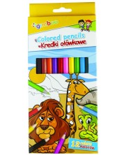 Creioane colorate Gimboo - 12 culori -1