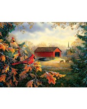 Puzzle SunsOut din 1000 de piese - Red River Crossing, Sam Tim -1