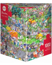 Puzzle Heye de 1000 piese - Cursa de biciclete, Roger Blachon