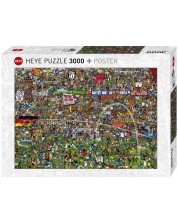Puzzle Heye de 3000 piese - Istoria fotbalului,  Alex Benett