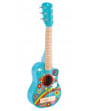Instrument muzical pentru copii Hape - Chitara Flower Power, din lemn  -1