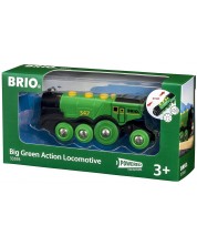 Accesoriu feroviar Brio - Locomotiva, verde -1