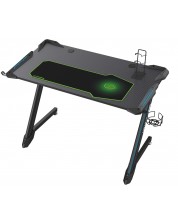 Birou gaming Ultradesk - Ultradesk - Space V2, negru/verde -1