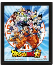 Poster 3D cu rama Pyramid Animation: Dragon Ball Super - Goku and the Z Fighters -1