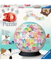 3D Puzzle Ravensburger din 72 de piese - Ball Squishmallows -1