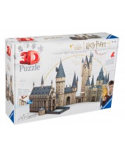 3D Puzzle Ravensburger din 1245 de piese - Castelul Hogwarts + Turnul Astronomic -1