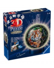 Puzzle 3D de 72 de piese Ravensburger - Faună sălbatică, luminat