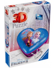Puzzle 3D Ravensburger din 54 de piese - Regatul inghetat 2, inima