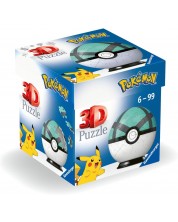 3D Puzzle Ravensburger din 54 piese - Pokemon: Net Ball -1