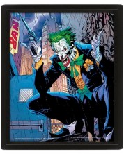 Poster 3D cu rama Pyramid DC Comics: Batman - The Joker (Bang)