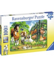 Puzzle Ravensburger de 100 XXL piese - Prieteni animale