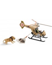 Set Schleich Wild Life - Elicopter de salvare a animalelor