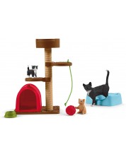 Set accesorii Schleich Farm World - Joaca cu pisici