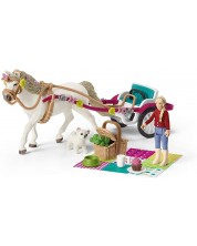 Set figurine Schleich Horse Club - Trasura pentru spectacol de cai