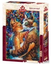 Puzzle Art Puzzle de 1000 piese - Dansul pisicilor indragostite, Leonid Afremof