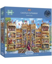 Puzzle Gibsons din 1000 de piese - Castelul Cutaway, Steve Crisp -1