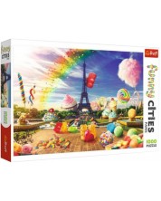 Puzzle Trefl din 1000 de piese - Dulcele Paris -1