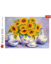 Puzzle Trefl din 500 de piese -  Floarea soarelui -1