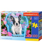 Puzzle Castorland de 100 piese - Catel Bulldog francez