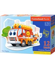 Puzzle Castorland din 12 XXL de piese - Camion de pompieri -1
