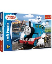Puzzle Trefl de 24 piese maxi - Ziua fericita a lui Thomas