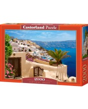 Puzzle Castorland de 2000 piese - Santorini, Grecia