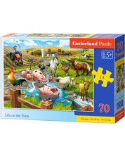 Puzzle Castorland din 70 de piese - Viata la ferma -1