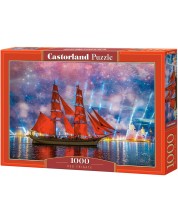 Puzzle Castorland din 1000 de piese - Fregata rosie -1