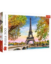 Puzzle Trefl din 500 de piese - Romanticul Paris -1
