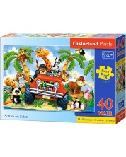 Puzzle Castorland din 40 XXL de piese - Animale Safari -1