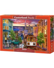 Puzzle Castorland din 500 de piese - San Francisco Trolley -1