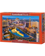 Puzzle Castorland din 1500 de piese - Fabulosul Las Vegas -1